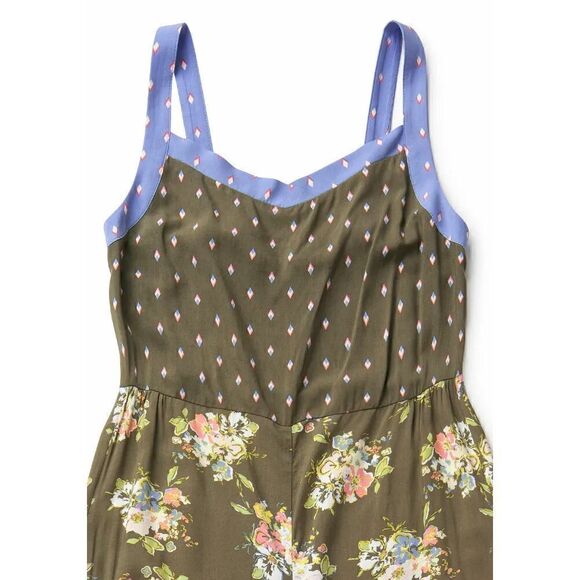 Matilda Jane Women’s Size Small Let’s Go Together Work of Art Jumpsuit Green NWT - Picture 4 of 14